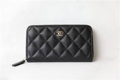 chanel long wallet 22|Chanel small zipper wallet.